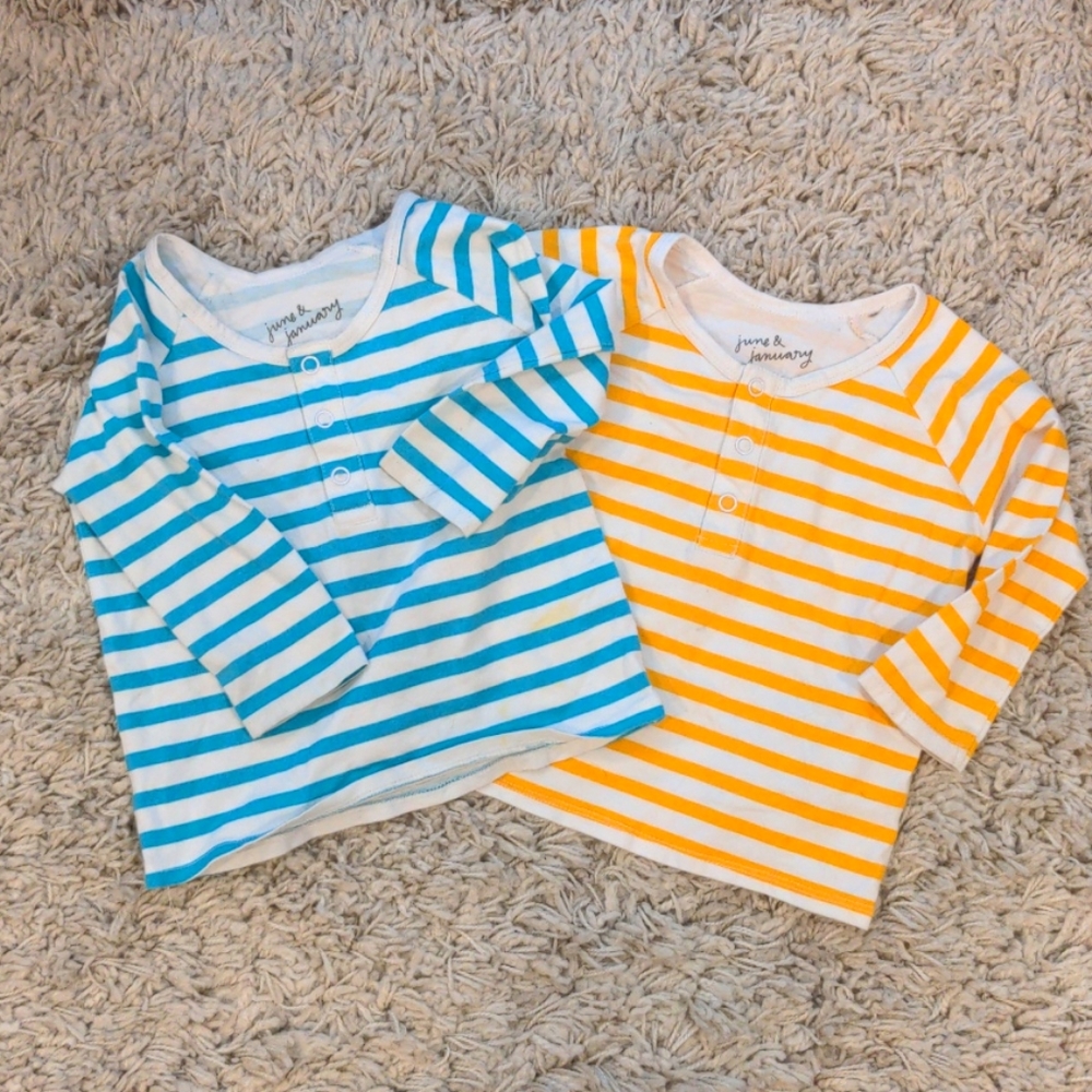 GUC set of June and January Henleys 12-24 mos